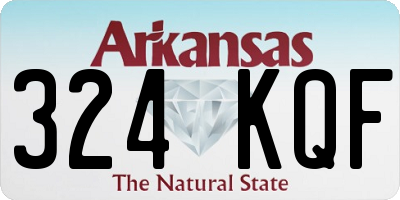 AR license plate 324KQF
