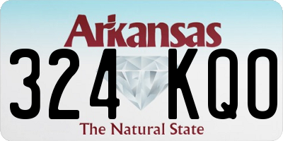 AR license plate 324KQO