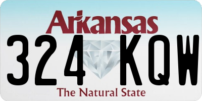 AR license plate 324KQW