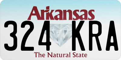 AR license plate 324KRA