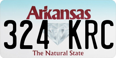 AR license plate 324KRC