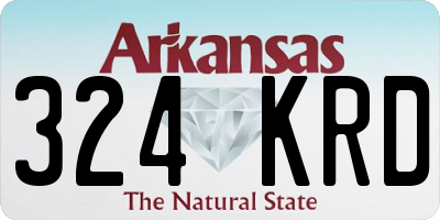 AR license plate 324KRD