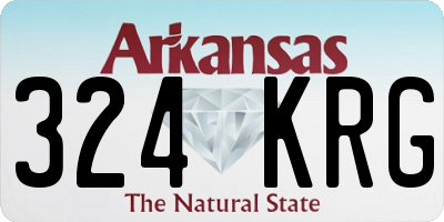 AR license plate 324KRG