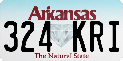 AR license plate 324KRI