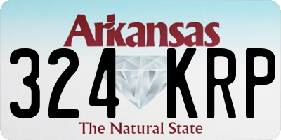 AR license plate 324KRP