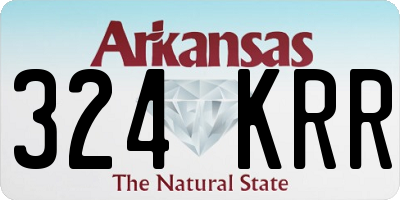 AR license plate 324KRR