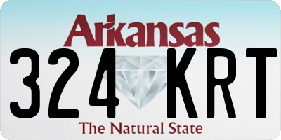 AR license plate 324KRT
