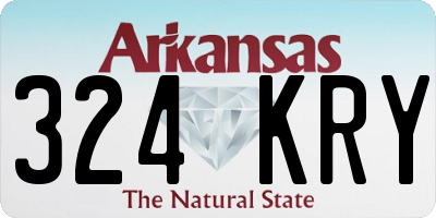 AR license plate 324KRY