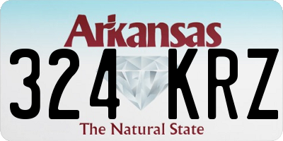 AR license plate 324KRZ