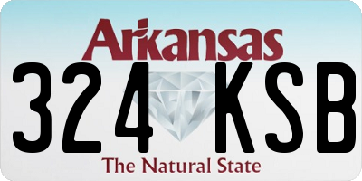 AR license plate 324KSB