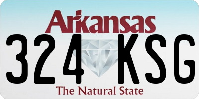 AR license plate 324KSG