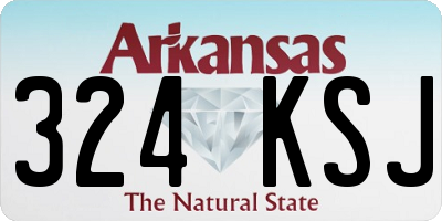 AR license plate 324KSJ