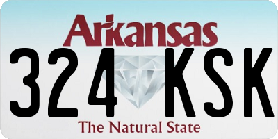 AR license plate 324KSK