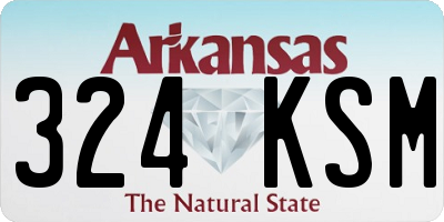 AR license plate 324KSM