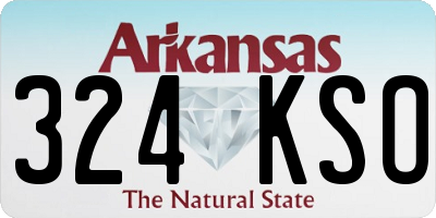 AR license plate 324KSO