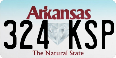 AR license plate 324KSP
