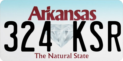 AR license plate 324KSR