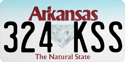 AR license plate 324KSS