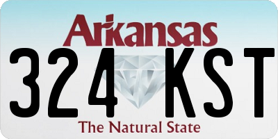 AR license plate 324KST