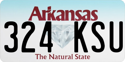 AR license plate 324KSU