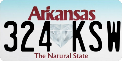 AR license plate 324KSW