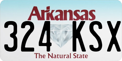 AR license plate 324KSX