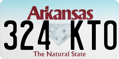 AR license plate 324KTO