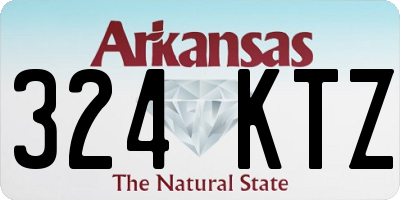AR license plate 324KTZ