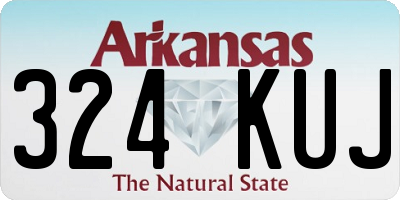 AR license plate 324KUJ