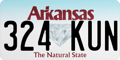 AR license plate 324KUN