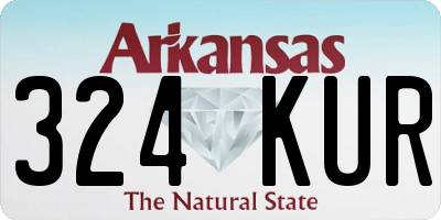 AR license plate 324KUR