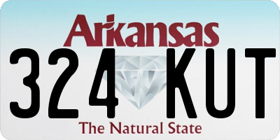 AR license plate 324KUT