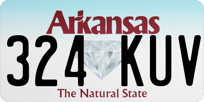 AR license plate 324KUV