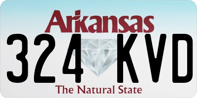 AR license plate 324KVD
