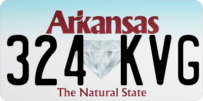 AR license plate 324KVG