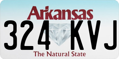 AR license plate 324KVJ