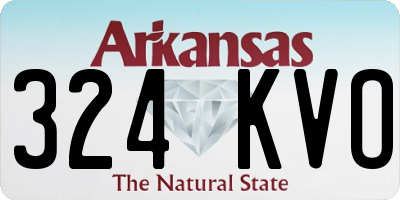 AR license plate 324KVO