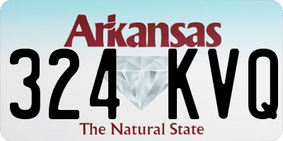 AR license plate 324KVQ