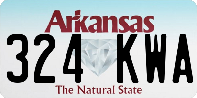 AR license plate 324KWA