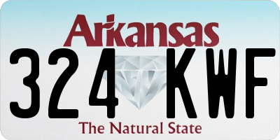 AR license plate 324KWF