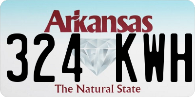 AR license plate 324KWH