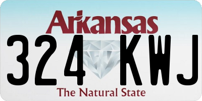AR license plate 324KWJ