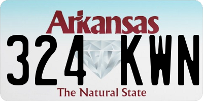 AR license plate 324KWN