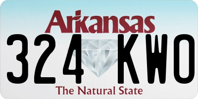 AR license plate 324KWO