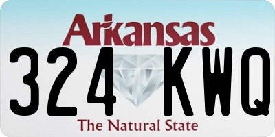 AR license plate 324KWQ