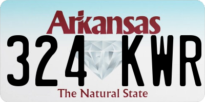 AR license plate 324KWR
