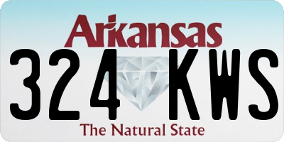 AR license plate 324KWS