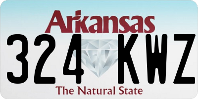 AR license plate 324KWZ