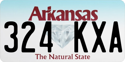 AR license plate 324KXA