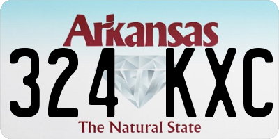AR license plate 324KXC